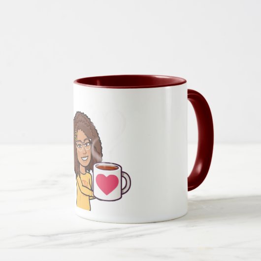 TAZA DE CAFE GOOD MORNING QUERIDXS マグカップ (正面右)