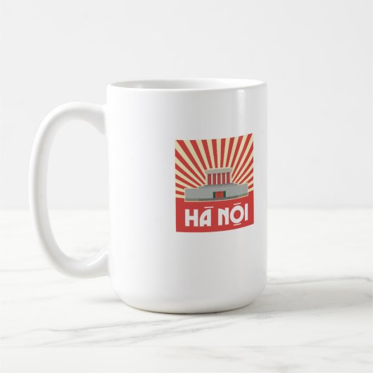 Taza de Café Hanói Vietnam - Mausoleo de HoChiMinh コーヒーマグカップ (左)