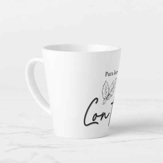 Taza de café latte カフェラテマグ (左アングル)