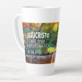 taza de café latte カフェラテマグ (左アングル)