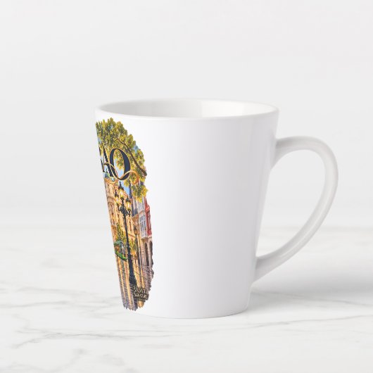 Taza de café latte Bilbao  カフェラテマグ (右)