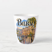 Taza de café latte Bilbao  カフェラテマグ (正面)