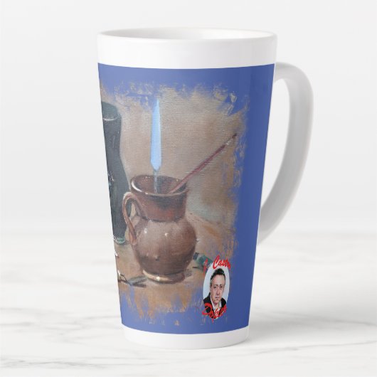 Taza De Café Latte Bodegón カフェラテマグ (右アングル)