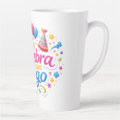 Taza de Café Latte con Diseño “Celebra Conmigo” |  カフェラテマグ (右)