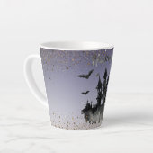 Taza de café latte con el toque de halloween カフェラテマグ (左アングル)