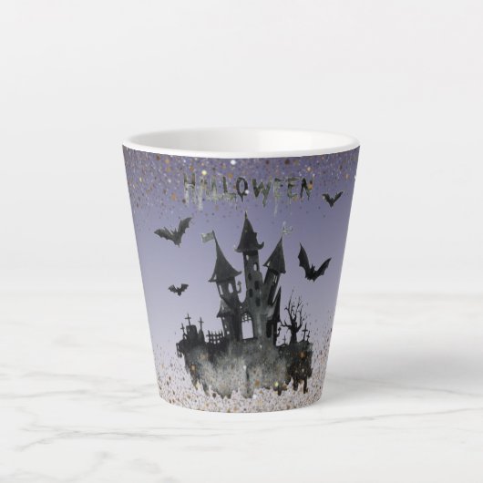 Taza de café latte con el toque de halloween カフェラテマグ (正面)