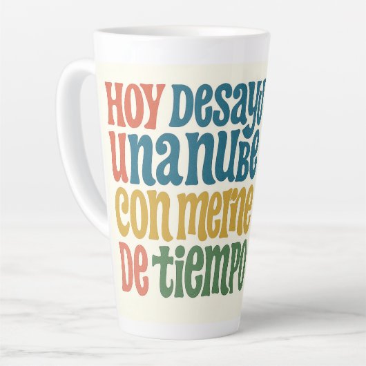 Taza de café latte Desayuno surrealista カフェラテマグ (左アングル)