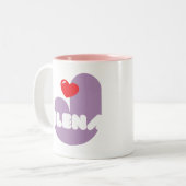Taza de café Loves Jelena ツートーンマグカップ (正面左)