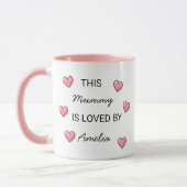 Taza de café Mother's Day personalizable. マグカップ (左)
