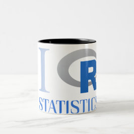 Taza de café o té de I love R Statistics ツートーンマグカップ