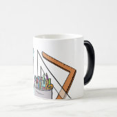 Taza de café para maestros y profesores モーフィングマグカップ (正面右)