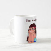 taza de cafe para mujer コーヒーマグカップ (正面左)