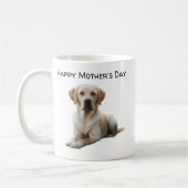 Taza de café personalizable Happy Mother's Day  コーヒーマグカップ (左)