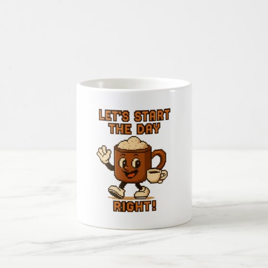taza de café retro de caffi コーヒーマグカップ (中央)