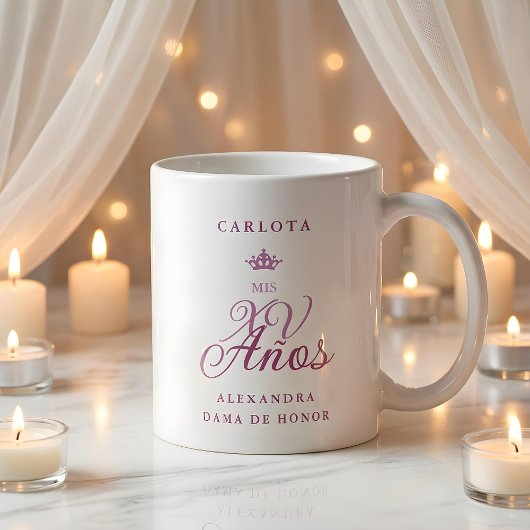 Taza De Café Romántico equipo de novias en tonos r コーヒーマグカップ