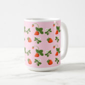 Taza De Café Strawberries コーヒーマグカップ (正面右)