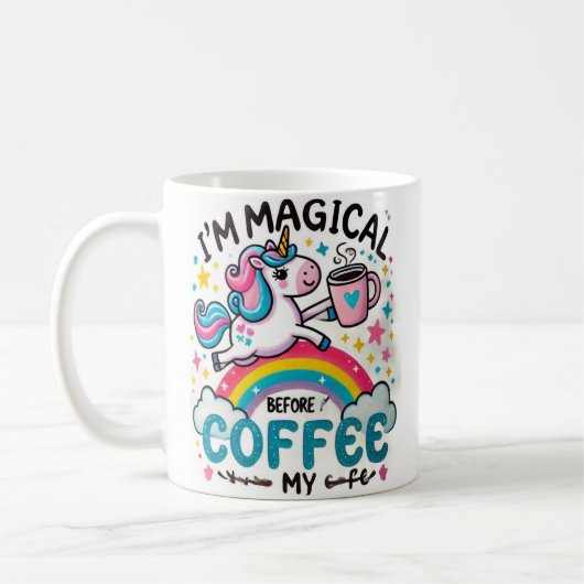 Taza de café - Taza con arcoíris コーヒーマグカップ (左)