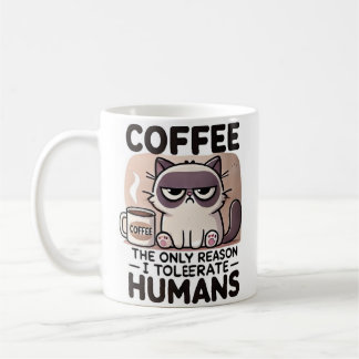 Taza de café - Taza divertida gato sarcástico  コーヒーマグカップ