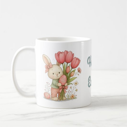 Taza De Café Taza Happy Easter para café コーヒーマグカップ (左)