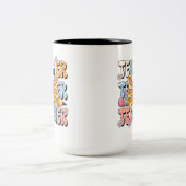 Taza de cafe Teacher  ツートーンマグカップ (中央)