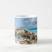 taza de Cancun - Mexico コーヒーマグカップ (中央)