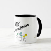 Taza de Cerámica Negra Mate 'AFK' (Always F*cking  マグカップ (正面右)