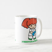 Taza de chica fisioterapeuta コーヒーマグカップ (正面右)