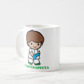 Taza de chico fisioterapeuta コーヒーマグカップ (正面左)