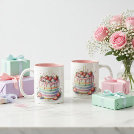 Taza de cumpleaños  ツートーンマグカップ