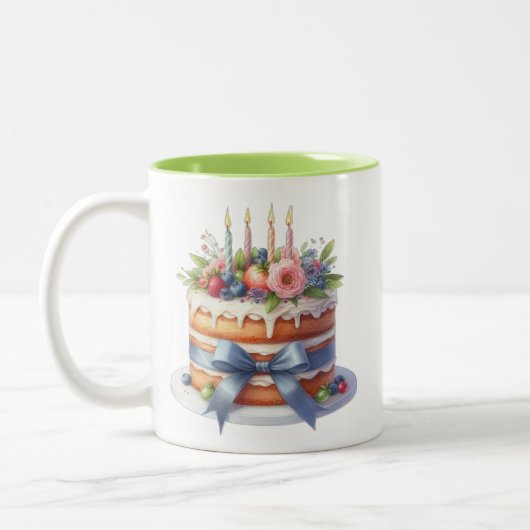 Taza de cumpleaños  ツートーンマグカップ (左)