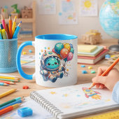 Taza de Cumpleaños Astronauta con Globos マグカップ