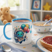 Taza de Cumpleaños Astronauta con Globos マグカップ