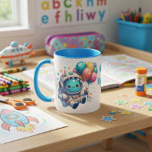 Taza de Cumpleaños Astronauta con Globos マグカップ