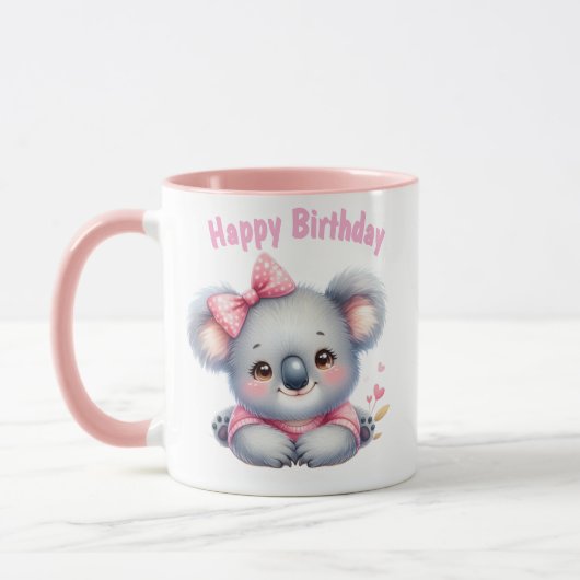 Taza de Cumpleaños con Koala マグカップ (左)
