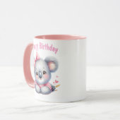 Taza de Cumpleaños con Koala マグカップ (正面左)