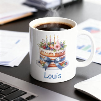 Taza de cumpleaños personalizable コーヒーマグカップ