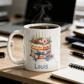 Taza de cumpleaños personalizable コーヒーマグカップ