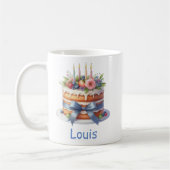 Taza de cumpleaños personalizable コーヒーマグカップ (左)