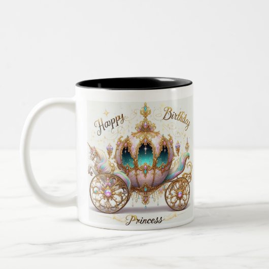 Taza de Cumpleaños. Princess ツートーンマグカップ (左)