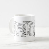 Taza de evolución de la bata de medico コーヒーマグカップ (正面左)