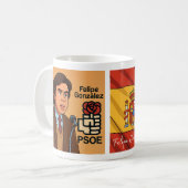 Taza de Felipe González コーヒーマグカップ (正面左)