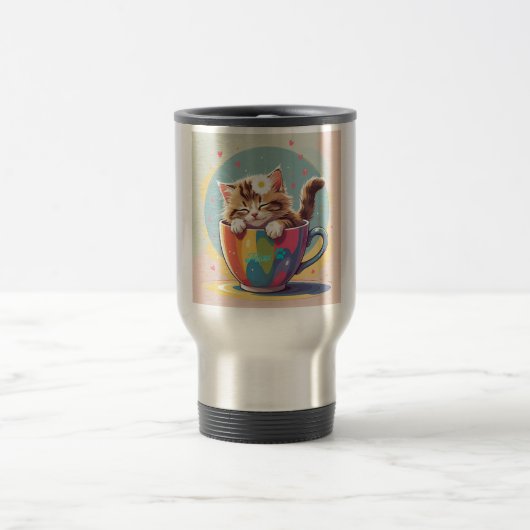 Taza de gatito tierno トラベルマグ (中央)