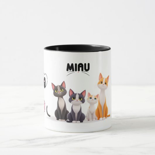 Taza de gato MIAU マグカップ (中央)