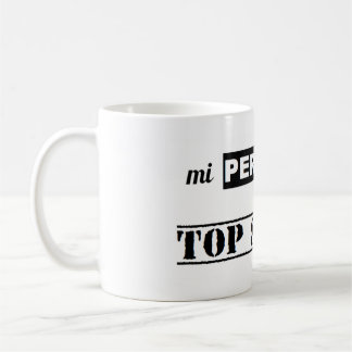 Taza de mi percentil es top secret コーヒーマグカップ