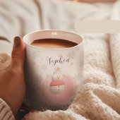 Taza de muñeco de nieve navideño personalizada ツートーンマグカップ