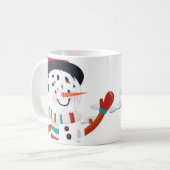 Taza de Muñeco de Nieve para Navidad コーヒーマグカップ (正面左)