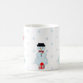 Taza de Navidad con tres hombres de nieve コーヒーマグカップ (中央)