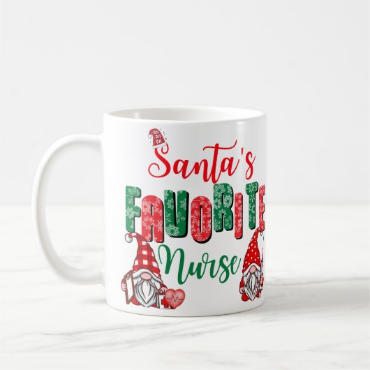 Taza de navidad para enfermera  コーヒーマグカップ (左)