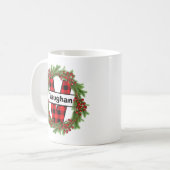 "Taza de navidad personalizada con letra V" Coff コーヒーマグカップ (正面左)