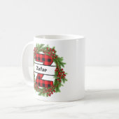 "Taza de navidad personalizada con letra Z" コーヒーマグカップ (正面左)